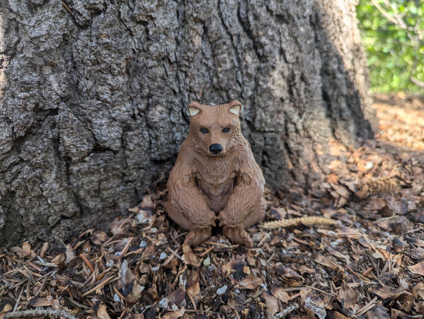 Serious bear 3d printed geocache with log - ready to be hidden!